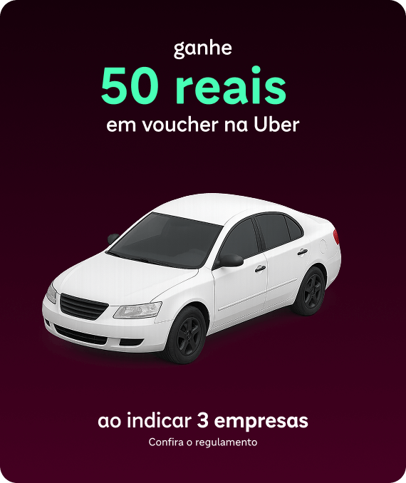 Ganhe 50 reais em voucher na Uber